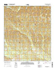Hatchechubbee Alabama Current topographic map, 1:24000 scale, 7.5 X 7.5 Minute, Year 2014
