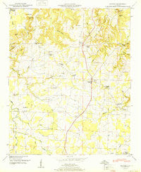 Hatton Alabama Historical topographic map, 1:24000 scale, 7.5 X 7.5 Minute, Year 1951