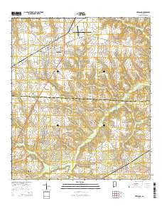 Headland Alabama Current topographic map, 1:24000 scale, 7.5 X 7.5 Minute, Year 2014