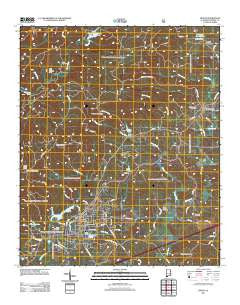 Heflin Alabama Historical topographic map, 1:24000 scale, 7.5 X 7.5 Minute, Year 2011