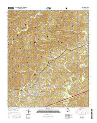Heflin Alabama Current topographic map, 1:24000 scale, 7.5 X 7.5 Minute, Year 2014