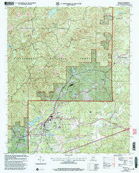 Heflin Alabama Historical topographic map, 1:24000 scale, 7.5 X 7.5 Minute, Year 2001