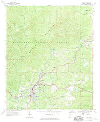 Heflin Alabama Historical topographic map, 1:24000 scale, 7.5 X 7.5 Minute, Year 1967