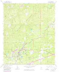 Heflin Alabama Historical topographic map, 1:24000 scale, 7.5 X 7.5 Minute, Year 1967