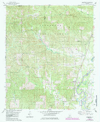 Heiberger Alabama Historical topographic map, 1:24000 scale, 7.5 X 7.5 Minute, Year 1980