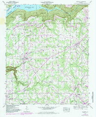 Henagar Alabama Historical topographic map, 1:24000 scale, 7.5 X 7.5 Minute, Year 1947