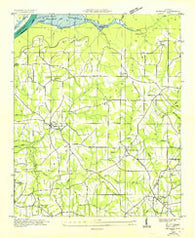 Henagar Alabama Historical topographic map, 1:24000 scale, 7.5 X 7.5 Minute, Year 1936
