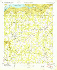 Henagar Alabama Historical topographic map, 1:24000 scale, 7.5 X 7.5 Minute, Year 1950