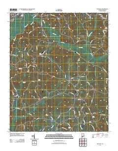 Hightogy Alabama Historical topographic map, 1:24000 scale, 7.5 X 7.5 Minute, Year 2011