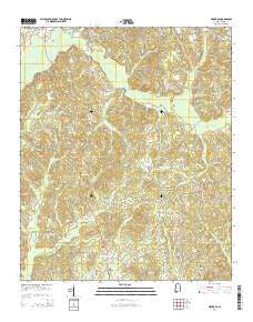 Hightogy Alabama Current topographic map, 1:24000 scale, 7.5 X 7.5 Minute, Year 2014