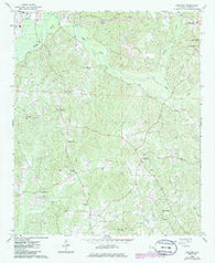 Hightogy Alabama Historical topographic map, 1:24000 scale, 7.5 X 7.5 Minute, Year 1967