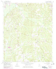 Hightogy Alabama Historical topographic map, 1:24000 scale, 7.5 X 7.5 Minute, Year 1967