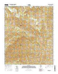 Hightower Alabama Current topographic map, 1:24000 scale, 7.5 X 7.5 Minute, Year 2014