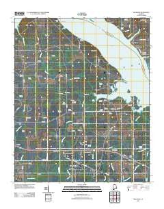 Hillsboro Alabama Historical topographic map, 1:24000 scale, 7.5 X 7.5 Minute, Year 2011