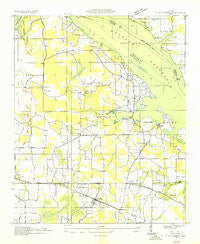 Hillsboro Alabama Historical topographic map, 1:24000 scale, 7.5 X 7.5 Minute, Year 1936
