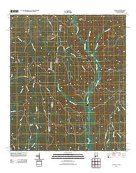 Hinton Alabama Historical topographic map, 1:24000 scale, 7.5 X 7.5 Minute, Year 2011