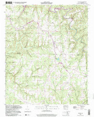 Hodges Alabama Historical topographic map, 1:24000 scale, 7.5 X 7.5 Minute, Year 1998