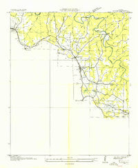 Hodges Alabama Historical topographic map, 1:24000 scale, 7.5 X 7.5 Minute, Year 1936