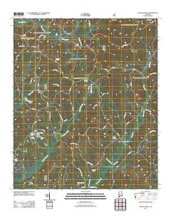 Hogglesville Alabama Historical topographic map, 1:24000 scale, 7.5 X 7.5 Minute, Year 2011