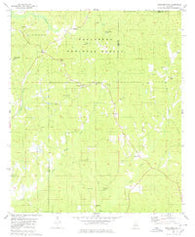 Hogglesville Alabama Historical topographic map, 1:24000 scale, 7.5 X 7.5 Minute, Year 1980