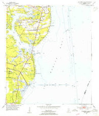 Hollingers Island Alabama Historical topographic map, 1:24000 scale, 7.5 X 7.5 Minute, Year 1953