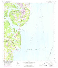 Hollingers Island Alabama Historical topographic map, 1:24000 scale, 7.5 X 7.5 Minute, Year 1953