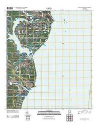 Hollingers Island Alabama Historical topographic map, 1:24000 scale, 7.5 X 7.5 Minute, Year 2011