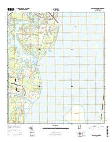 Hollingers Island Alabama Current topographic map, 1:24000 scale, 7.5 X 7.5 Minute, Year 2014