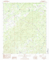 Hollins Alabama Historical topographic map, 1:24000 scale, 7.5 X 7.5 Minute, Year 1984