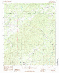 Hollins Alabama Historical topographic map, 1:24000 scale, 7.5 X 7.5 Minute, Year 1984