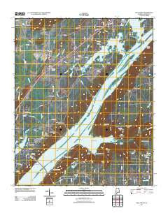 Hollywood Alabama Historical topographic map, 1:24000 scale, 7.5 X 7.5 Minute, Year 2011