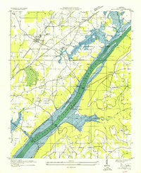Hollywood Alabama Historical topographic map, 1:24000 scale, 7.5 X 7.5 Minute, Year 1936