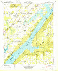 Hollywood Alabama Historical topographic map, 1:24000 scale, 7.5 X 7.5 Minute, Year 1950