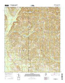 Honoraville Alabama Current topographic map, 1:24000 scale, 7.5 X 7.5 Minute, Year 2014