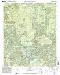 Houston Alabama Historical topographic map, 1:24000 scale, 7.5 X 7.5 Minute, Year 2000