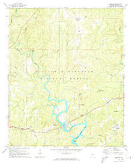 Houston Alabama Historical topographic map, 1:24000 scale, 7.5 X 7.5 Minute, Year 1969