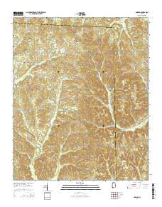 Howard Alabama Current topographic map, 1:24000 scale, 7.5 X 7.5 Minute, Year 2014