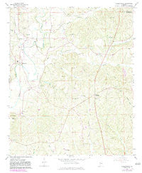 Hubbertville Alabama Historical topographic map, 1:24000 scale, 7.5 X 7.5 Minute, Year 1967