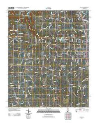 Hulaco Alabama Historical topographic map, 1:24000 scale, 7.5 X 7.5 Minute, Year 2011