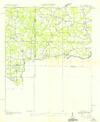 Hulaco Alabama Historical topographic map, 1:24000 scale, 7.5 X 7.5 Minute, Year 1936