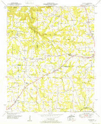 Hulaco Alabama Historical topographic map, 1:24000 scale, 7.5 X 7.5 Minute, Year 1952