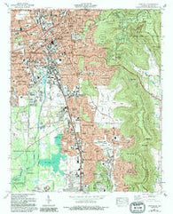Huntsville Alabama Historical topographic map, 1:24000 scale, 7.5 X 7.5 Minute, Year 1975