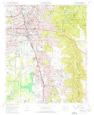 Huntsville Alabama Historical topographic map, 1:24000 scale, 7.5 X 7.5 Minute, Year 1975