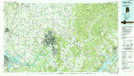 Huntsville Alabama Historical topographic map, 1:100000 scale, 30 X 60 Minute, Year 1984