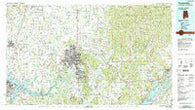 Huntsville Alabama Historical topographic map, 1:100000 scale, 30 X 60 Minute, Year 1984