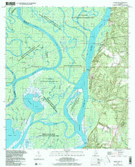 Hurricane Alabama Historical topographic map, 1:24000 scale, 7.5 X 7.5 Minute, Year 1997