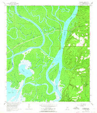 Hurricane Alabama Historical topographic map, 1:24000 scale, 7.5 X 7.5 Minute, Year 1953
