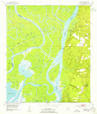 Hurricane Alabama Historical topographic map, 1:24000 scale, 7.5 X 7.5 Minute, Year 1953