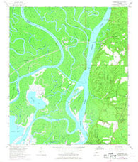 Hurricane Alabama Historical topographic map, 1:24000 scale, 7.5 X 7.5 Minute, Year 1953