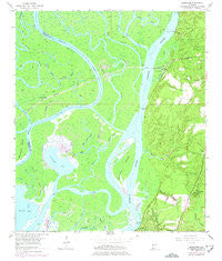 Hurricane Alabama Historical topographic map, 1:24000 scale, 7.5 X 7.5 Minute, Year 1953
